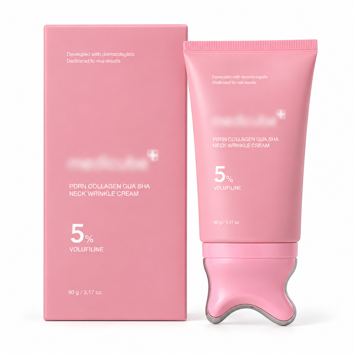 Crème Cou PDRN au Collagène Anti-Rides avec Gua Sha – 90g