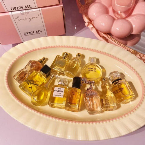Mini parfums coffret doré - parfumdeanna